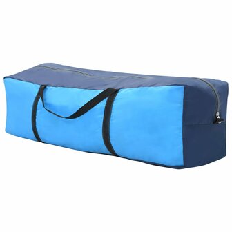 Zwembadtent 660x580x250 cm stof blauw 6