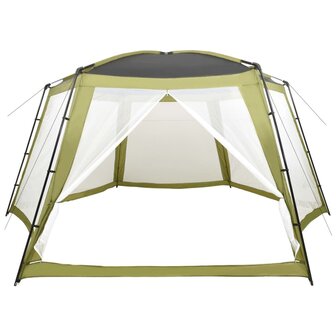 Zwembadtent 660x580x250 cm stof groen 3