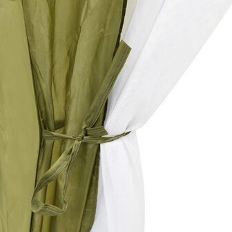 Zwembadtent 660x580x250 cm stof groen 6