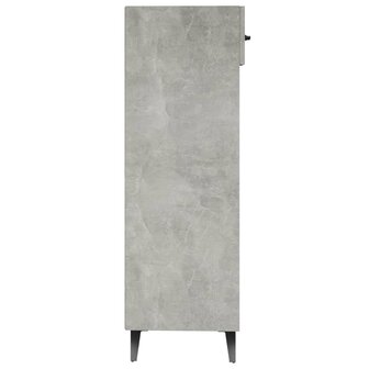 Schoenenkast 30x35x105 cm bewerkt hout betongrijs 5
