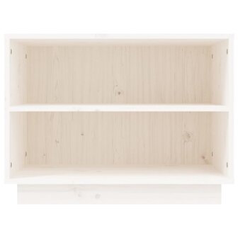 Schoenenkast 60x34x45 cm massief grenenhout wit 5