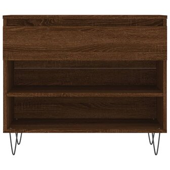 Schoenenkast 70x36x60 cm bewerkt hout bruin eikenkleur 5