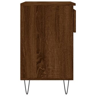 Schoenenkast 70x36x60 cm bewerkt hout bruin eikenkleur 7