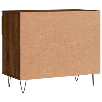 Schoenenkast 70x36x60 cm bewerkt hout bruin eikenkleur 8