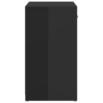 Schoenenbank 94,5x31x57 cm bewerkt hout hoogglans zwart 4