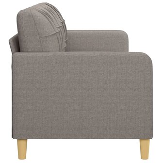 Driezitsbank 180 cm stof taupe 4