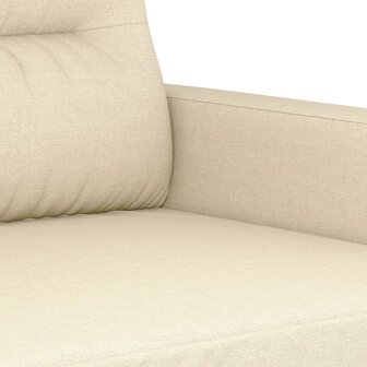 Driezitsbank 180 cm stof cr&egrave;mekleurig 6