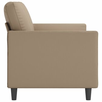 Driezitsbank 180 cm kunstleer cappuccinokleurig 4