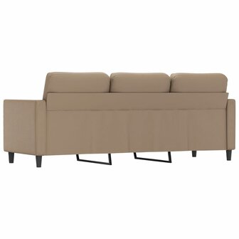 Driezitsbank 180 cm kunstleer cappuccinokleurig 5
