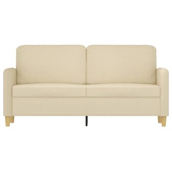 Tweezitsbank 140 cm stof cr&egrave;mekleurig 3