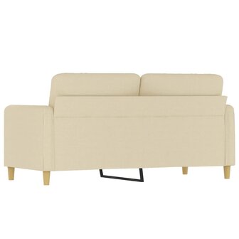 Tweezitsbank 140 cm stof cr&egrave;mekleurig 5