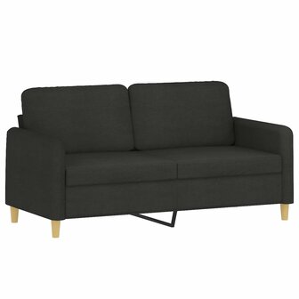 Tweezitsbank 140 cm stof zwart 2