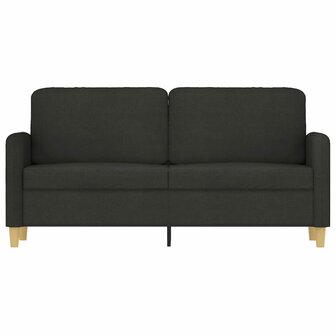 Tweezitsbank 140 cm stof zwart 3