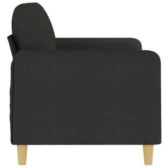 Tweezitsbank 140 cm stof zwart 4