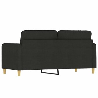 Tweezitsbank 140 cm stof zwart 5