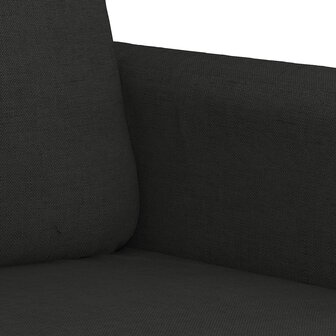 Tweezitsbank 140 cm stof zwart 6