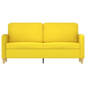 Tweezitsbank 140 cm stof lichtgeel 3