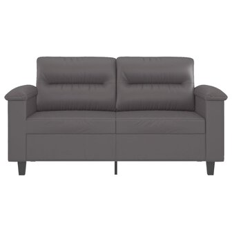 Tweezitsbank 120 cm kunstleer grijs 3