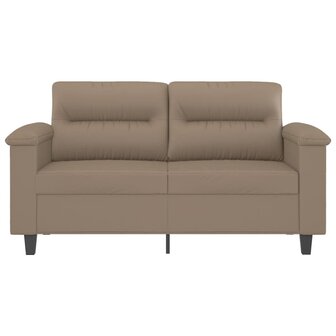 Tweezitsbank 120 cm kunstleer cappuccinokleurig 3