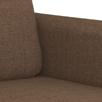 2-delige Loungeset met kussens stof bruin 5