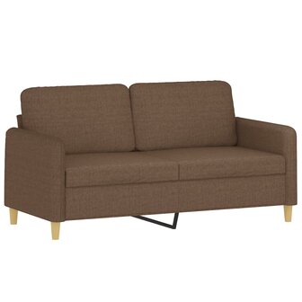 2-delige Loungeset met kussens stof bruin 4