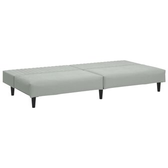 2-delige Loungeset fluweel lichtgrijs 5