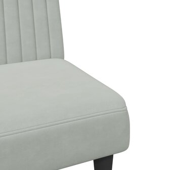 2-delige Loungeset fluweel lichtgrijs 9