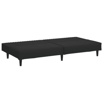2-delige Loungeset fluweel zwart 5
