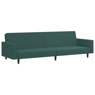 2-delige Loungeset fluweel donkergroen 4