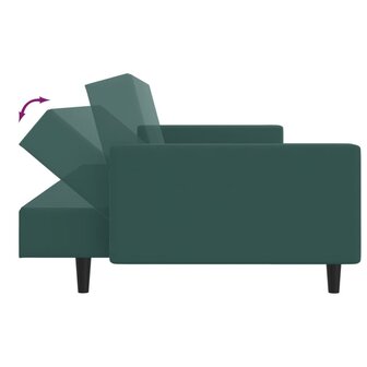 2-delige Loungeset fluweel donkergroen 6