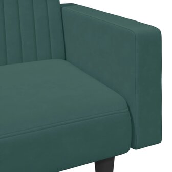 2-delige Loungeset fluweel donkergroen 9