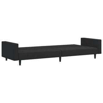 2-delige Loungeset fluweel zwart 5