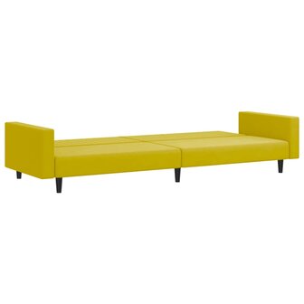 2-delige Loungeset fluweel geel 5