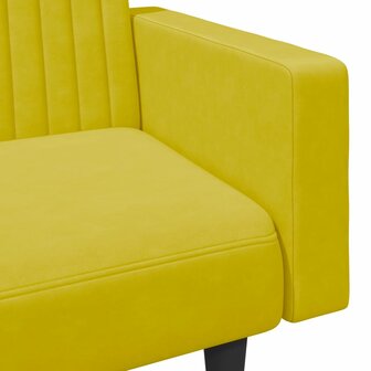 2-delige Loungeset fluweel geel 9