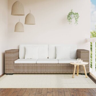 3-zits bankstel set rattan 8-delig  1