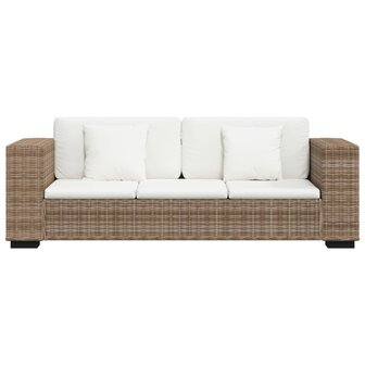 3-zits bankstel set rattan 8-delig  3