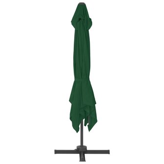 Zweefparasol met aluminium paal 400x300 cm groen 4