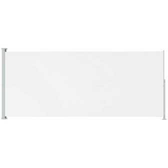 Tuinscherm uittrekbaar 180x500 cm cr&egrave;mekleurig 2