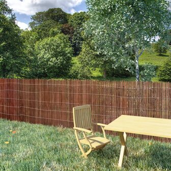 Tuinscherm 300x100 cm wilgenhout 1
