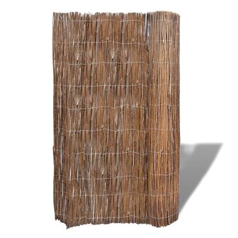 Tuinscherm 300x100 cm wilgenhout 2