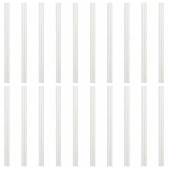 Tuinscherm 4 st marmergrindpatroon 35x0,19 m PVC grijs 7