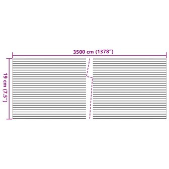 Tuinscherm 4 st marmergrindpatroon 35x0,19 m PVC grijs 8