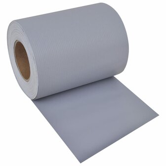 Tuinscherm 70x0,19 m PVC lichtgrijs 3