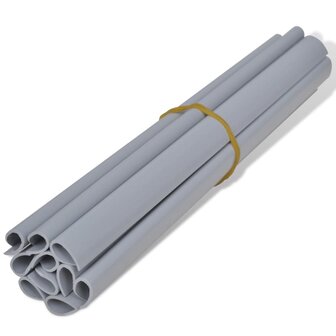 Tuinscherm 70x0,19 m PVC lichtgrijs 4