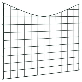 Schuttingset hol gebogen 77,5x64 cm groen 3