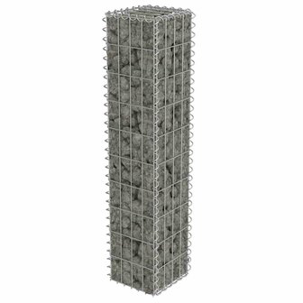 Schanskorfmuur met deksels 20x20x100 cm gegalvaniseerd staal  4