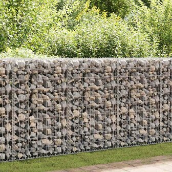 Schanskorfmuur met deksels 100x20x100 cm gegalvaniseerd staal  1