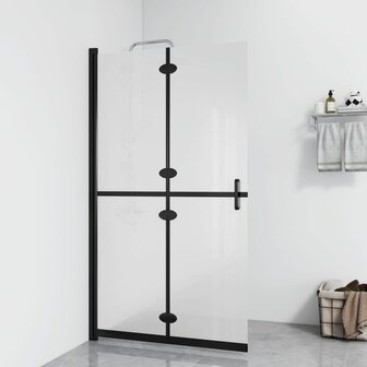 Inloopdouchewand inklapbaar 80x190 cm ESG-glas mat 1
