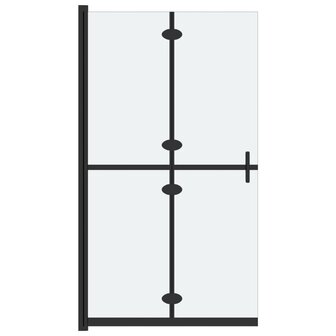 Inloopdouchewand inklapbaar 80x190 cm ESG-glas mat 2