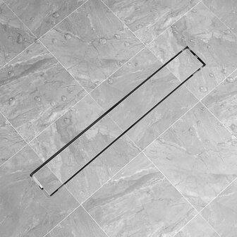 Doucheputje rechthoekig roestvrij staal 830x140 mm 1